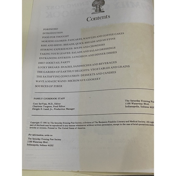 Saturday Evening Post Better Health Family Cookbook VTG Norman Rockwell Mag. - Picture 6 of 8